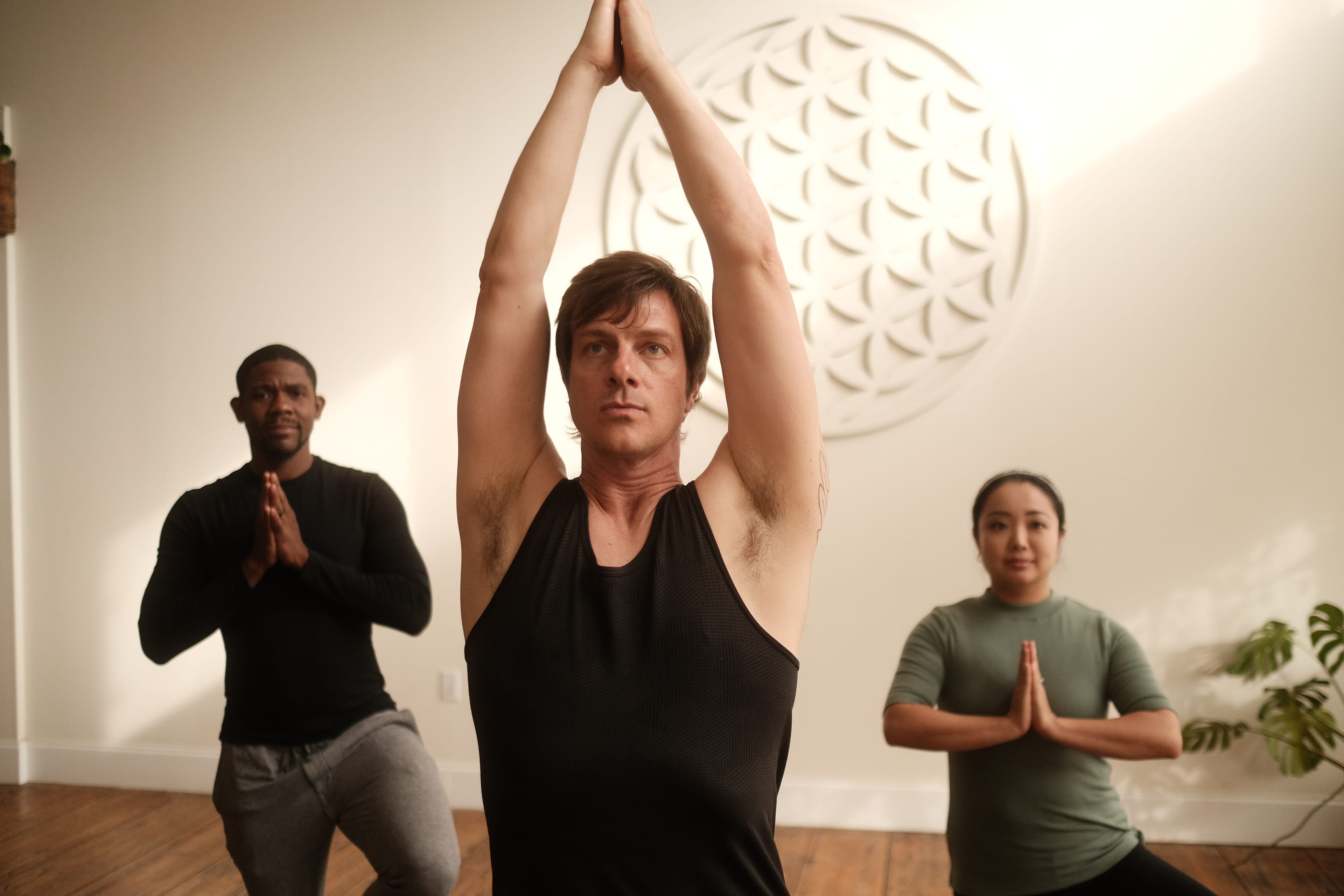 Person demonstrating mobility exercise